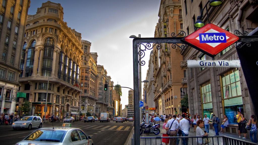 Gran Vía y el centro de Madrid